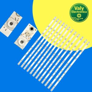 Diseño sin título (19) Juego de Tiras LED para Smart TV TCL 65″ 65PIUS / 12 Tiras / 7 LEDS 6V